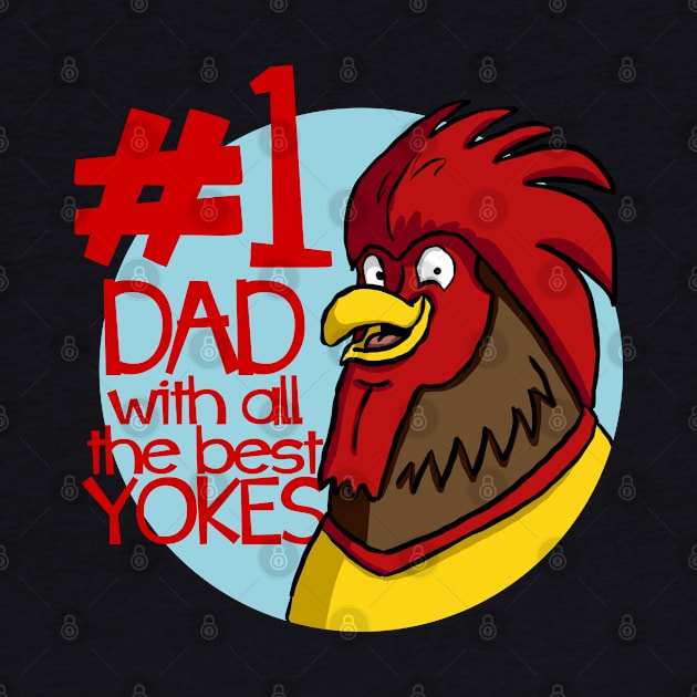 Number 1 Dad Fathers Day Jokes by Kev Brett Designs